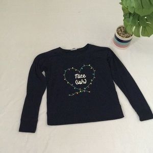 Jenni Christmas long sleeve pajama T-shirt